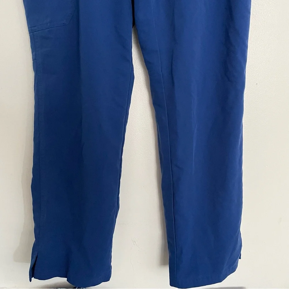 Women’s FIGS Kade Cargo Scrub Pants Electric Blue 2081 Size Large